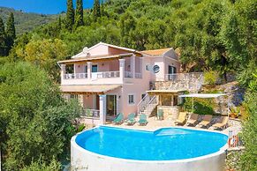 Villa Petros Large Private Pool Walk to Beach Sea Views A C Wifi Car N