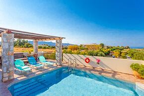 Villa Melina Private Pool Walk to Beach Sea Views A C Wifi Car Not Req