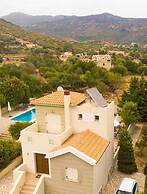 Villa Semeli Large Private Pool Walk to Beach Sea Views A C Wifi Car N
