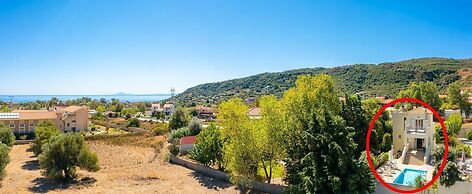 Villa Semeli Large Private Pool Walk to Beach Sea Views A C Wifi Car N