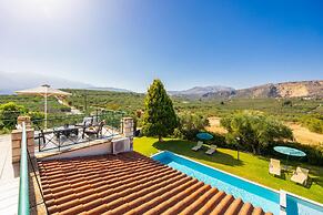 Villa Dimitris Large Private Pool Walk to Beach Sea Views A C Wifi Car