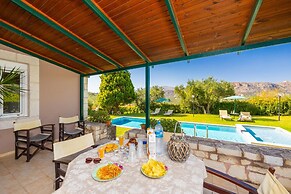 Villa Dimitris Large Private Pool Walk to Beach Sea Views A C Wifi Car