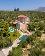 Villa Dimitris Large Private Pool Walk to Beach Sea Views A C Wifi Car