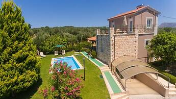 Villa Dimitris Large Private Pool Walk to Beach Sea Views A C Wifi Car