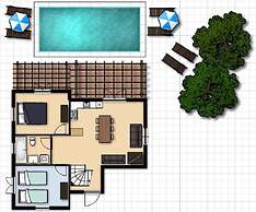 Villa Georgia Large Private Pool Walk to Beach A C Wifi Car Not Requir