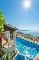 Villa Elia Large Private Pool Walk to Beach Sea Views A C Wifi Car Not