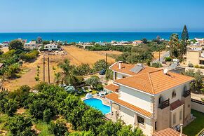 Villa Charianna Large Private Pool Walk to Beach Sea Views A C Wifi Ca