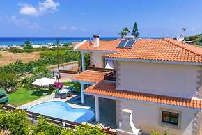 Villa Charianna Large Private Pool Walk to Beach Sea Views A C Wifi Ca