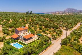 Villa Giannis Large Private Pool Walk to Beach A C Wifi Car Not Requir