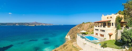 Souda Bay View Large Private Pool Walk to Beach Sea Views A C Wifi - 2