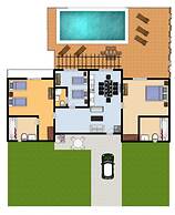 Villa Cherry Large Private Pool Walk to Beach Sea Views A C Wifi Car N