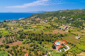 Villa Peach Large Private Pool Walk to Beach Sea Views A C Wifi Car No