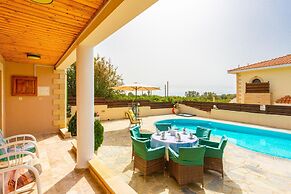 Villa Constantinos Large Private Pool Walk to Beach Sea Views A C Wifi