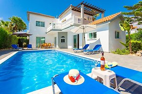 Villa Zenon Large Private Pool Walk to Beach Sea Views A C Wifi Car No