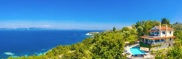 Villa Nefeli Large Private Pool Walk to Beach Sea Views A C Wifi Car N