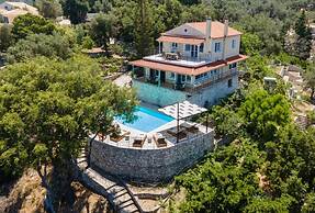 Villa Nefeli Large Private Pool Walk to Beach Sea Views A C Wifi Car N