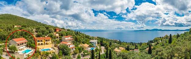 Villa Katerina Large Private Pool Walk to Beach Sea Views A C Wifi Car