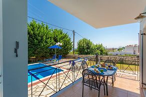 Skala Villa Blue Large Private Pool Walk to Beach Sea Views A C Wifi -