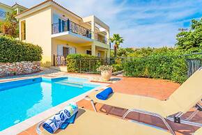 Skala Villa Yellow Large Private Pool Walk to Beach Sea Views A C Wifi