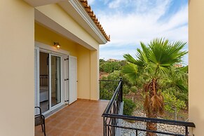 Skala Villa Yellow Large Private Pool Walk to Beach Sea Views A C Wifi