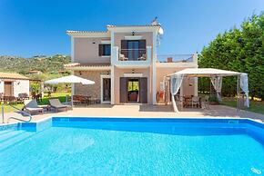 Villa Eufrosini Large Private Pool Walk to Beach Sea Views A C Wifi Ca