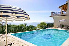 Villa Kerkyroula Large Private Pool Walk to Beach Sea Views A C Wifi C