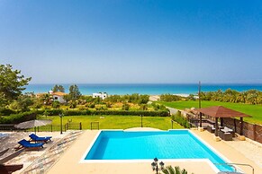 Villa Minoas Large Private Pool Walk to Beach Sea Views A C Wifi Eco-f