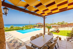 Villa Minoas Large Private Pool Walk to Beach Sea Views A C Wifi Eco-f