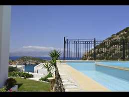Villa Ouranos our Dream in Blue and Cream With Seaview and Pool