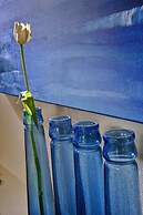 Villa Ouranos our Dream in Blue and Cream With Seaview and Pool