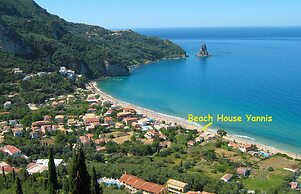 Corfu Beachfront Holiday Houses Yannis on Agios Gordios Beach