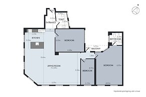 Sanders Regent - Chic 3-bdr Apt With Balcony