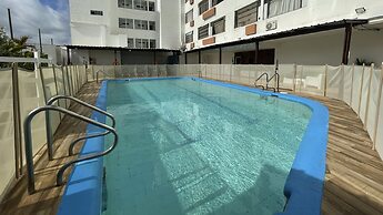 Hotel On Vacation Blue Tone