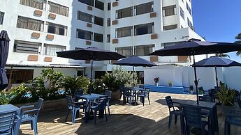 Hotel On Vacation Blue Tone