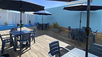 Hotel On Vacation Blue Tone