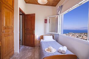 Villa Agathi with amazing view and pool