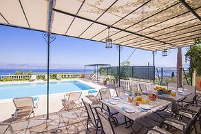 Villa Agathi with amazing view and pool