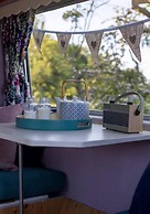 Private Glamping in a Vintage Caravan & Bell Tent