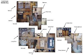 Raven Hill - Stunning Views From Three Decks, Close to Ten Thousand Wa