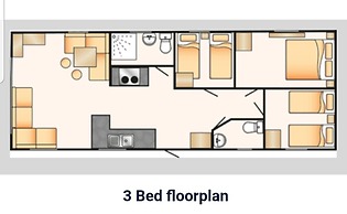 Lovely 3-bed Caravan in Beautiful North Wales