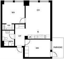 2ndhomes Tampere Iso Ronka - 2BR Apt.
