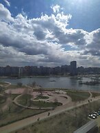 Apartment Vesta with a park view