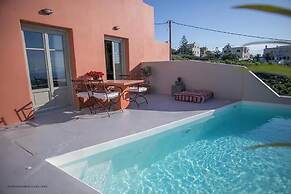 Pink Freud Villas Santorini