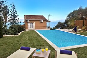 Villa Litsa Large Private Pool Walk to Beach Sea Views A C Wifi