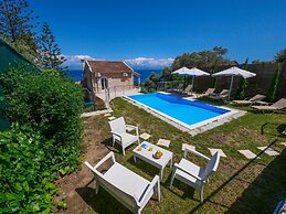 Villa Litsa Large Private Pool Walk to Beach Sea Views A C Wifi