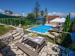 Villa Litsa Large Private Pool Walk to Beach Sea Views A C Wifi