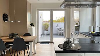 Modernes Apartment über den Dächern von Osnabrück