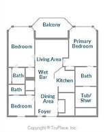 Waterview Yacht Club 532 is a 3 BR with Stunning views of the Pass by 