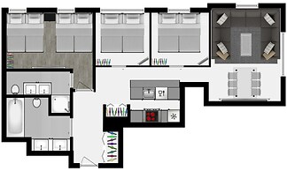 Beachfront 4 Room Ocean Drive Deluxe Suite
