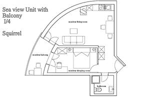 Cozy Apartment for 3 Adults Next to the Beach